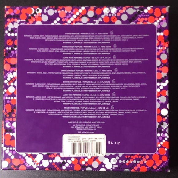 Miniatures Collector. Claiborne Curve Set in Box 7—2 Bottles are empty - Picture 3 of 4